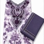 Liliane – Lavender Bloom Mukhawar (Fabric Only)